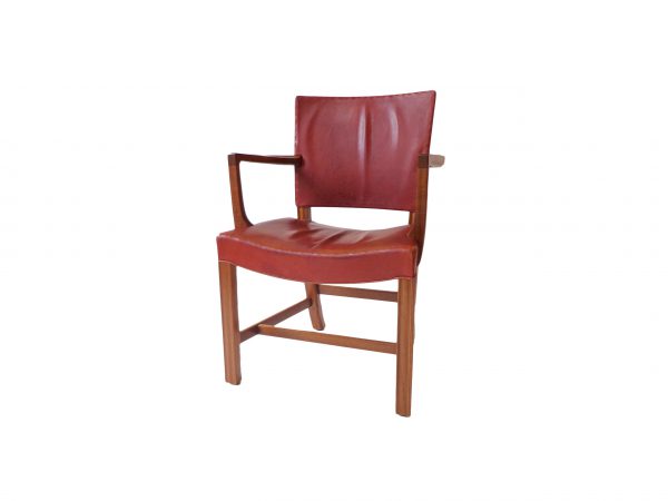 Kaare Klint armchair in original red indian leather