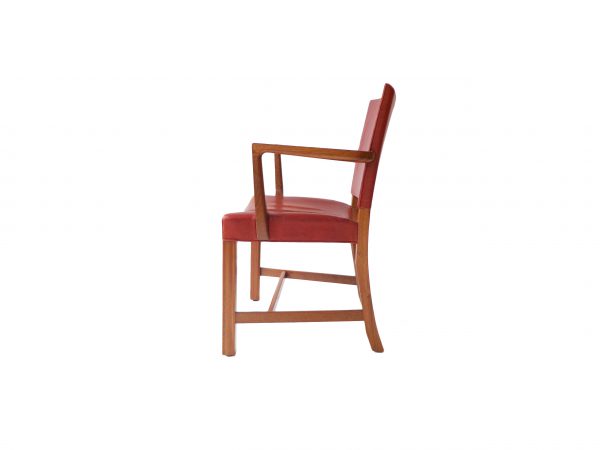 Kaare Klint armchair in original red indian leather