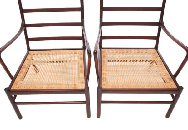 Ole Wanscher pair of Colonial armchairs for P. Jeppesen, Denmark 1960s