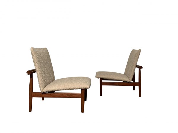 Pair of Finn Juhl lounge armchairs, 'model 137' Denmark 1957