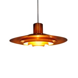 Fabricius & Kastholm pendant copper for Nordisk Solar Denmark 1960s