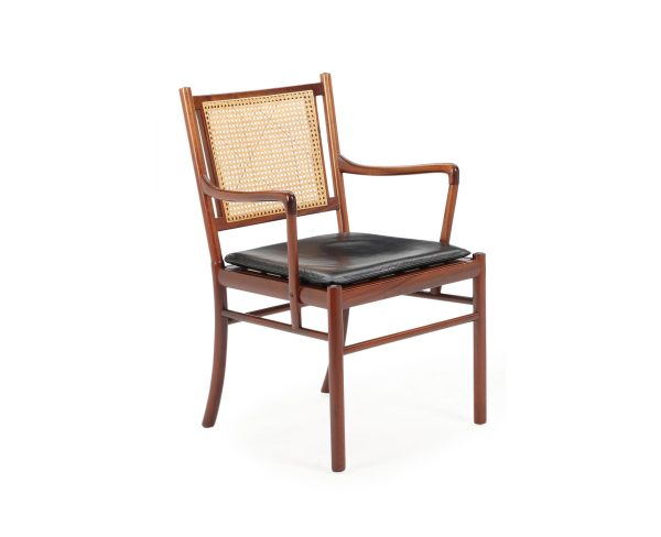 Ole Wanscher armchairs PJ301 mahogany/leather Denmark 1960s