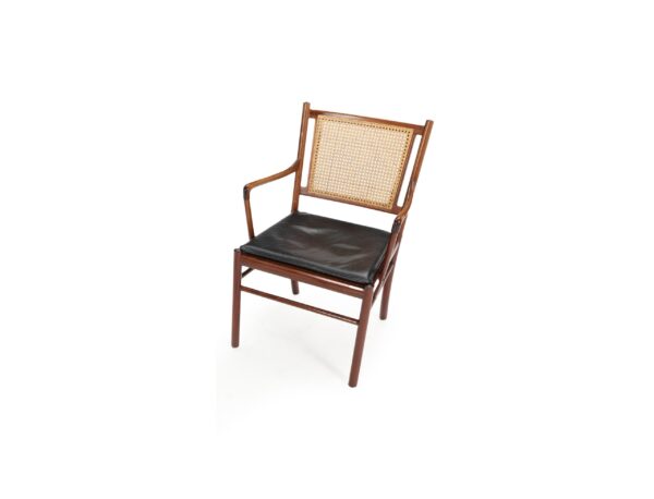 Ole Wanscher armchairs PJ301 mahogany/leather Denmark 1960s