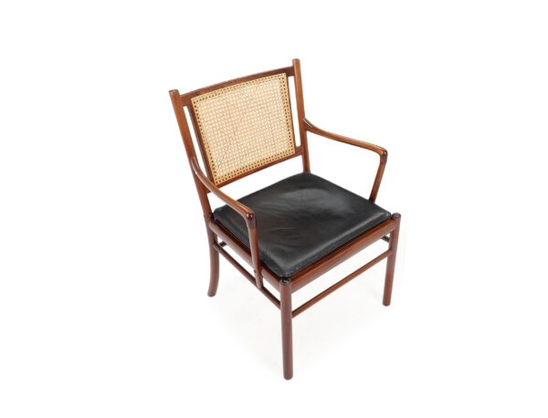 Ole Wanscher armchairs PJ301 mahogany/leather Denmark 1960s