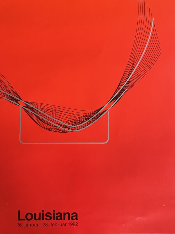 Poul Kjaerholm PK24 Louisiana exhibition poster january 1982
