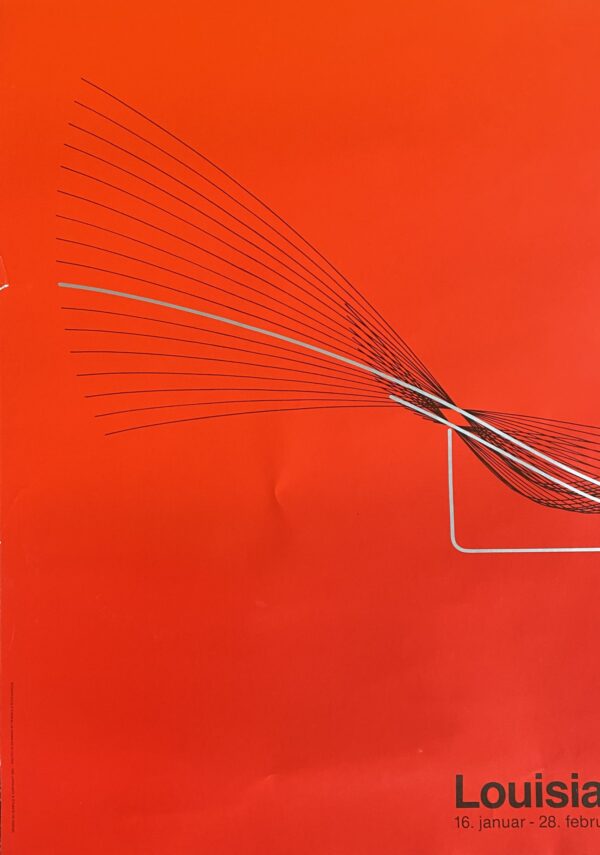 Poul Kjaerholm PK24 Louisiana exhibition poster january 1982