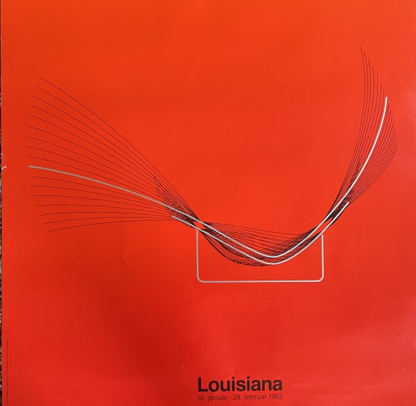 Poul Kjaerholm PK24 Louisiana exhibition poster january 1982