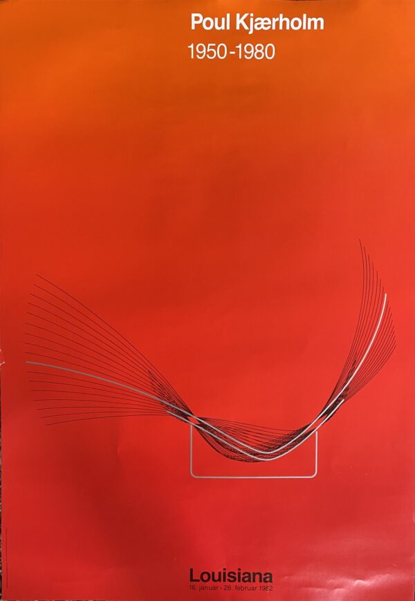 Poul Kjaerholm PK24 Louisiana exhibition poster january 1982