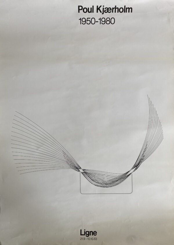 Poul Kjaerholm PK24 Ligne exhibition poster january 1983