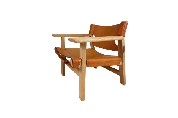 Pair of Børge Mogensen Spanish Chairs for Fredericia Stolefabrik Denmark