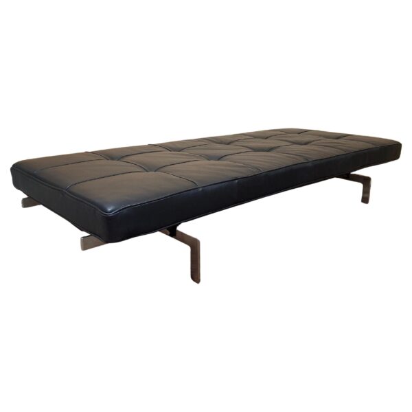 Poul Kjaerholm PK 80 daybed black leather E. Kold Christensen