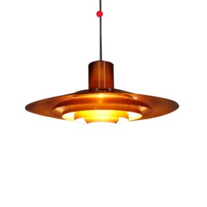 Fabricius & Kastholm pendant copper for Nordisk Solar Denmark 1960s