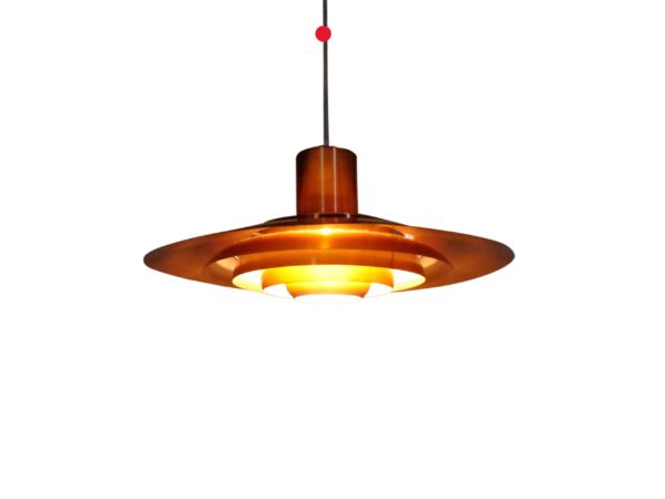 Fabricius & Kastholm pendant copper for Nordisk Solar Denmark 1960s