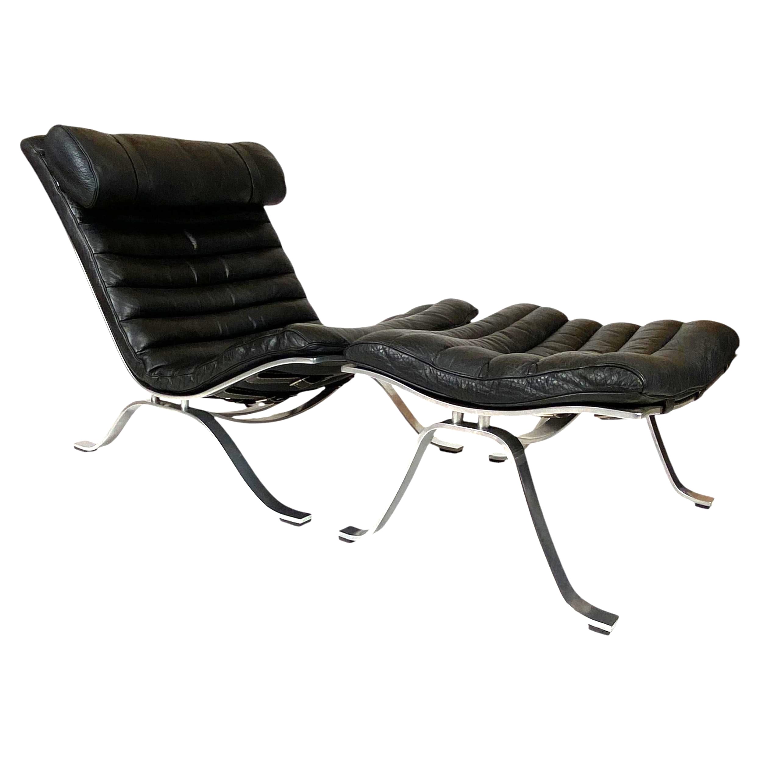 Arne Norell ‘Ari’ Lounge chair and ottoman